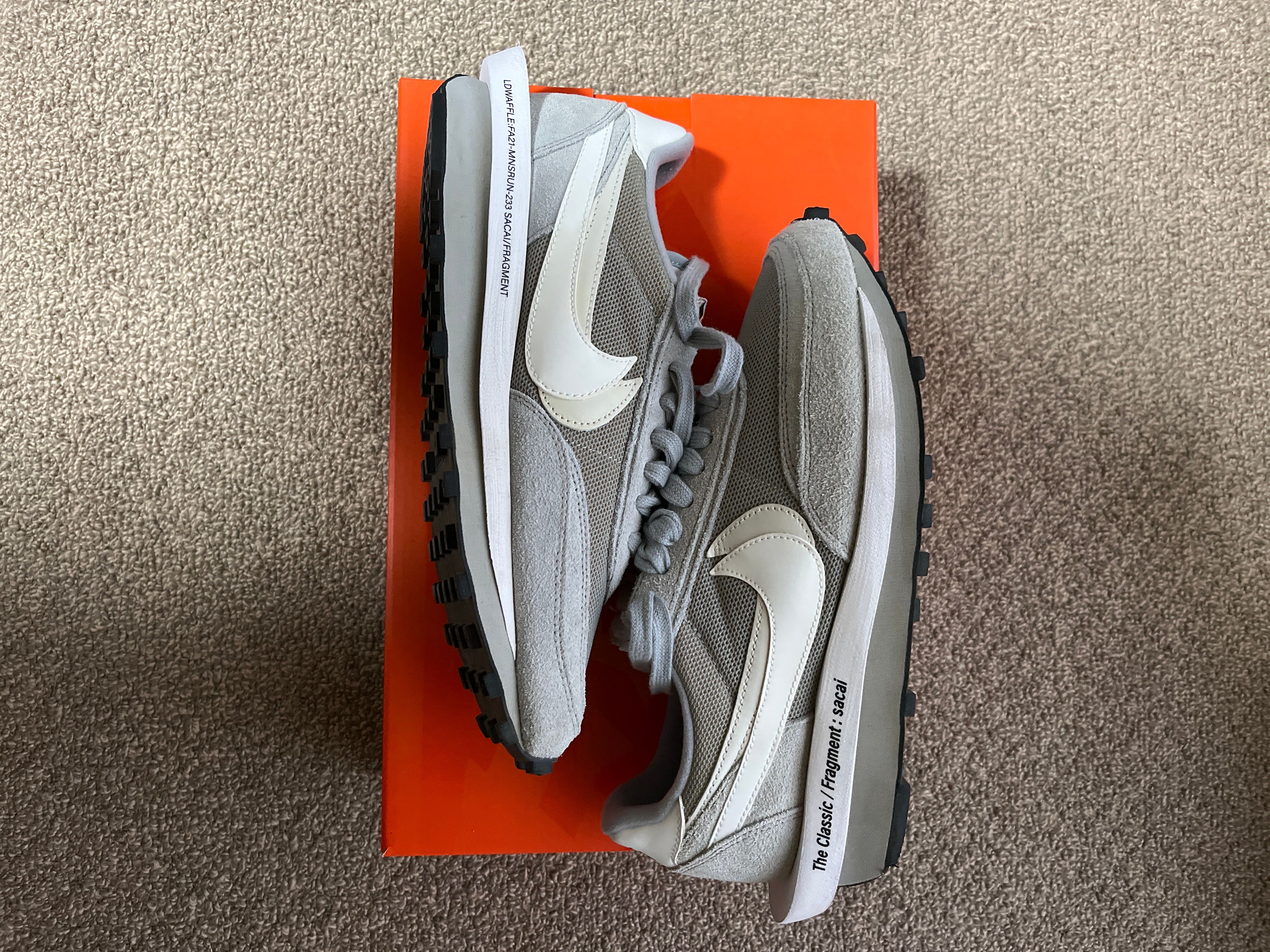 Fragment × sacai × Nike LD Waffle "Light Smoke Grey"