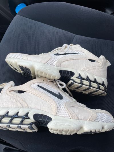 Stussy × Nike Air Zoom Spiridon CG 2 "Fossil/Black"