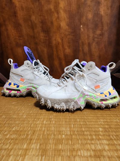 Off-White × Nike Air Terra Forma "Summit White and PSYCHIC PURPLE"
