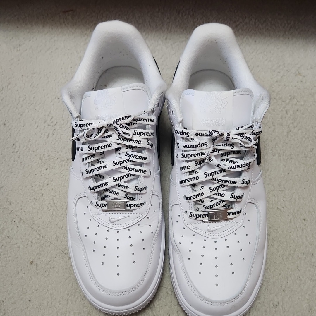 Supreme × Nike Air Force 1 Low "White/Black"