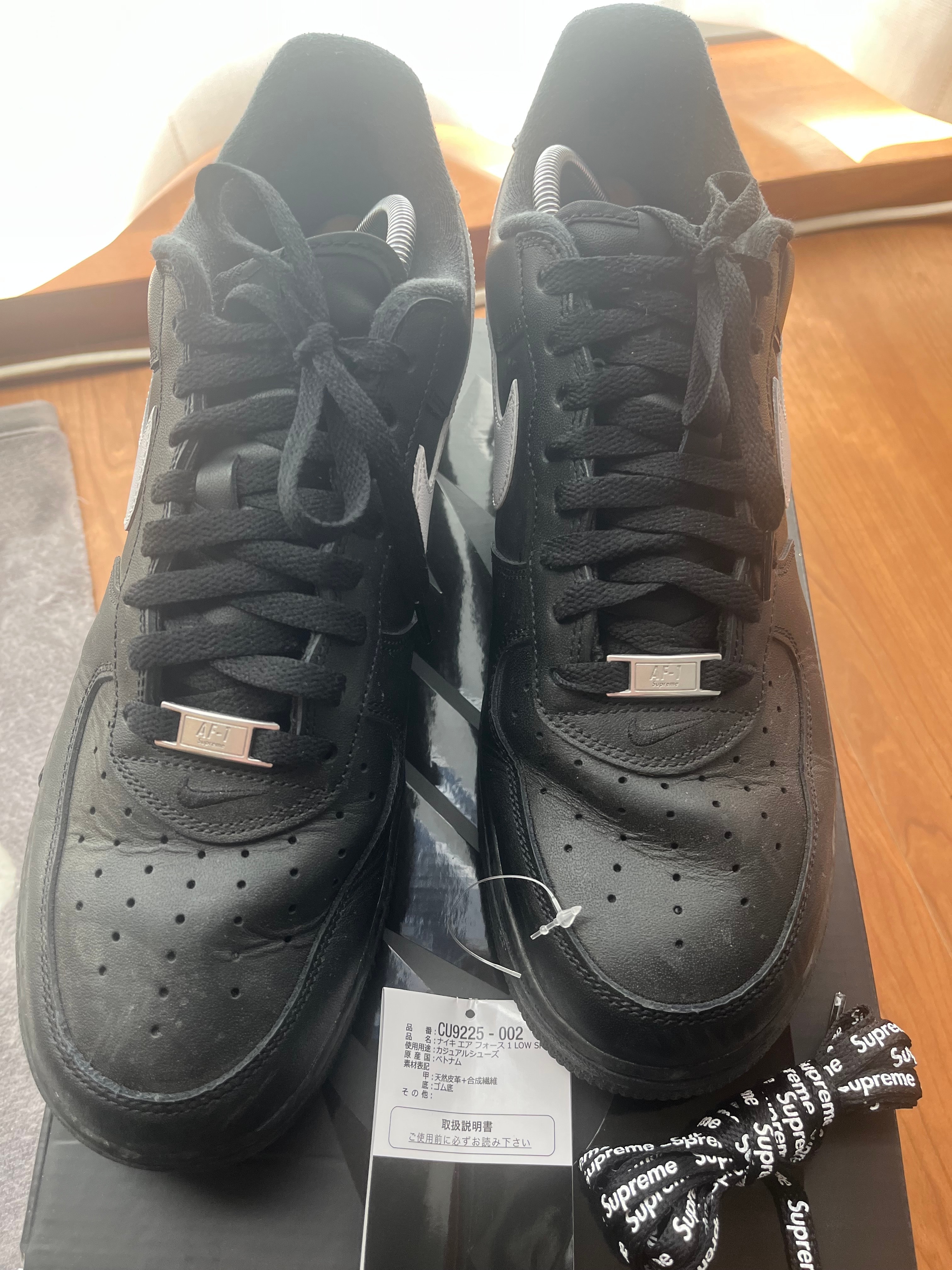 Supreme × Nike Air Force 1 Low "Black/White"