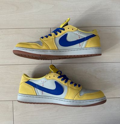 Travis Scott × Nike Women's Air Jordan 1 Retro Low OG "Canary"