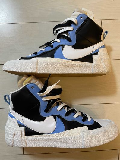 sacai × NIKE BLAZER MID "BLACK / BLUE"