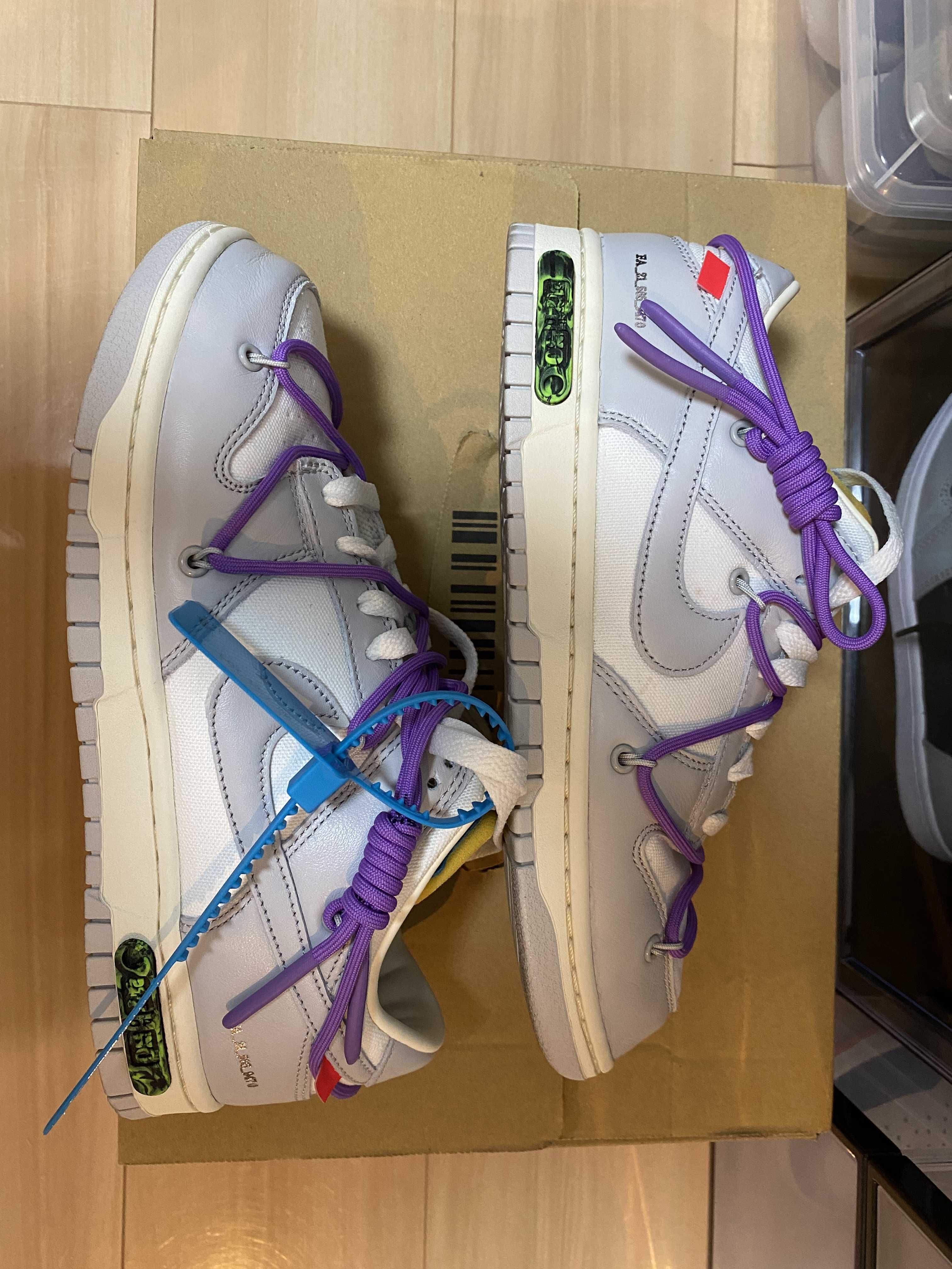 Off-White × Nike Dunk Low "Sail/Neutral Gray"