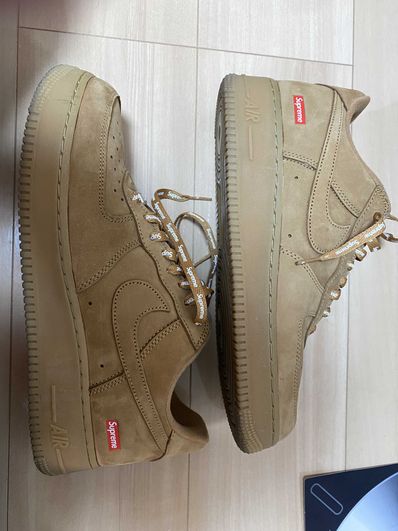 Supreme × Nike Air Force 1 Low "Flax/Wheat"