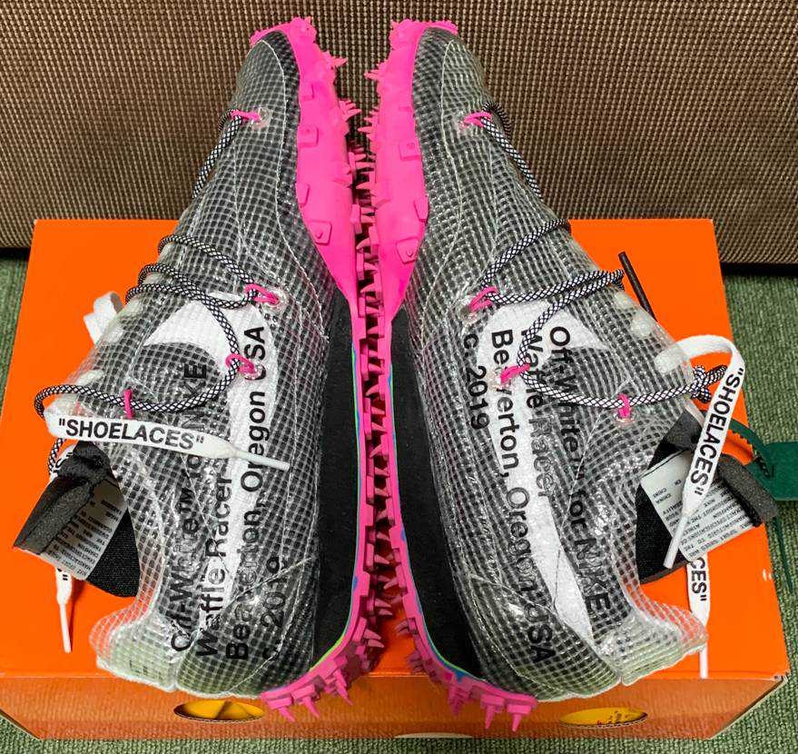 Off-White × Nike Women's Waffle Racer "Vivid Black"