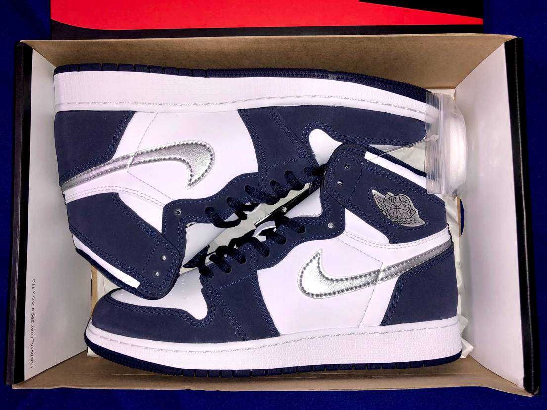 Nike GS Air Jordan 1 High OG CO.JP "Midnight Navy" (2020)(ブリーフケースなし)