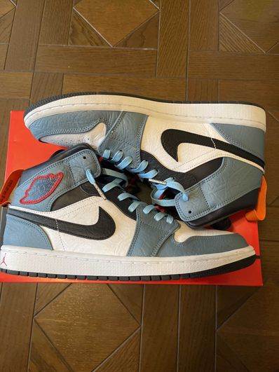 FACETASM × Nike Air Jordan 1 Mid "White/Navy"