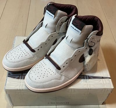 A Ma Maniere × Nike Air Jordan 1 Retro High OG "Sail and Burgundy"