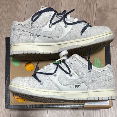 Off-White × Nike Dunk Low "Sail/Neutral Grey/Gridiron"