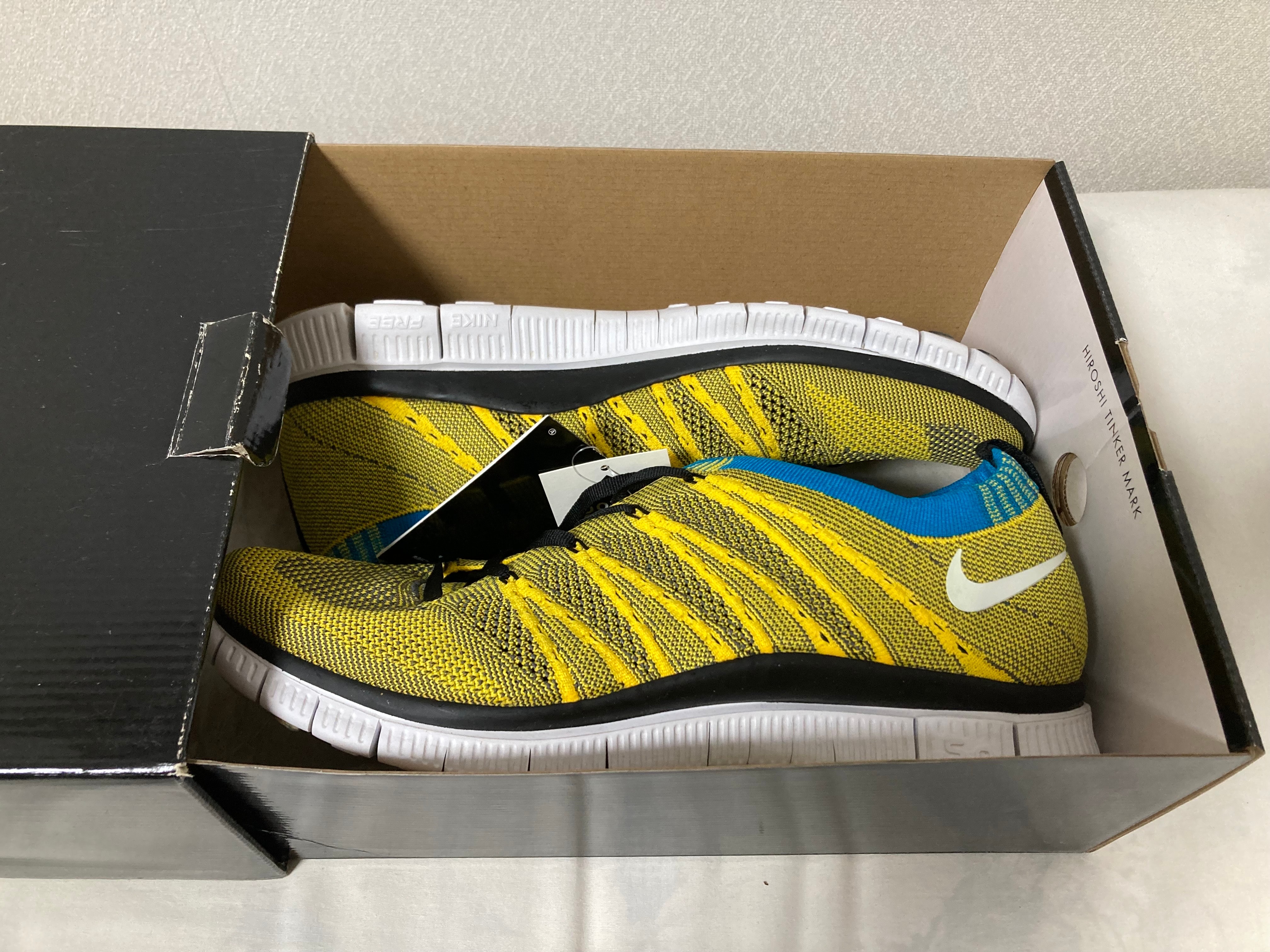Nike Free Flyknit HTM "Tour Yellow/Light Charcoal/Neo Turquoise"