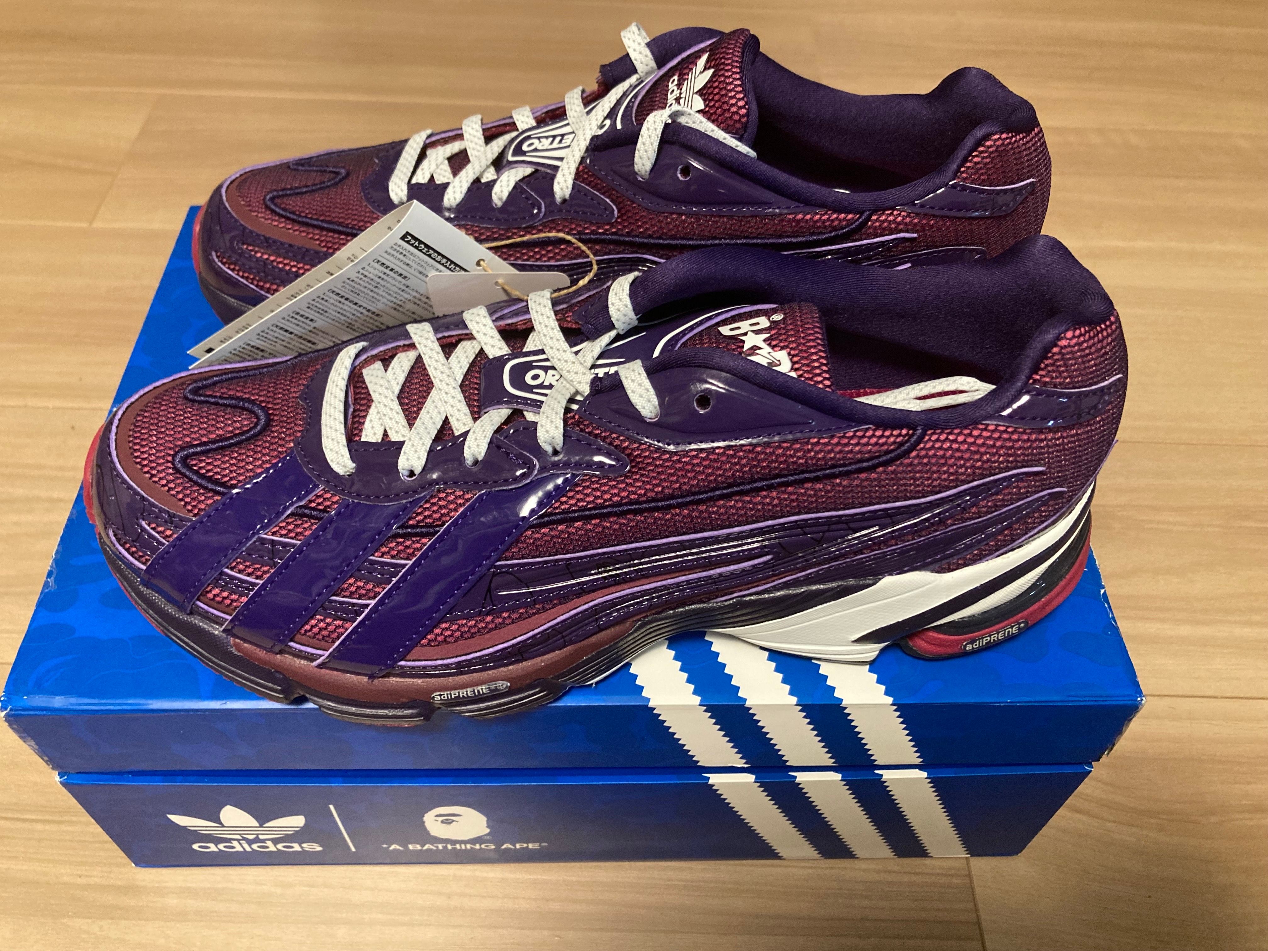 A BATHING APE × adidas Orketro "Dark Purple/Core Black"