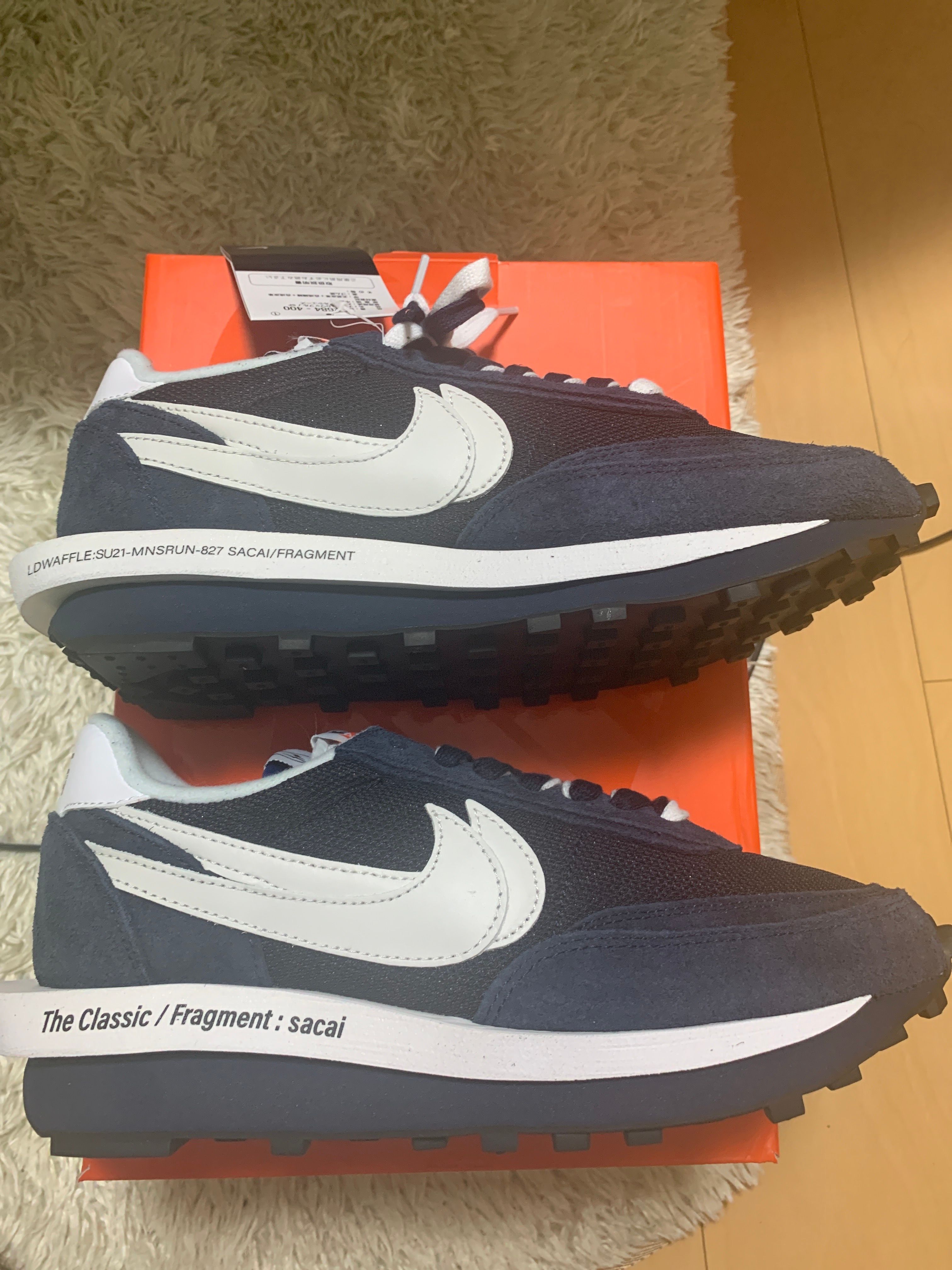 Fragment × sacai × Nike LD Waffle "Blackended Blue"