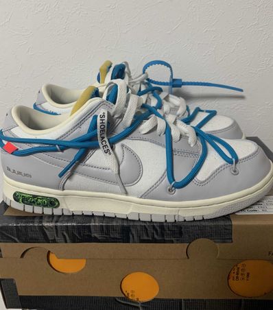 Off-White × Nike Dunk Low "Sail/Neutral Gray"