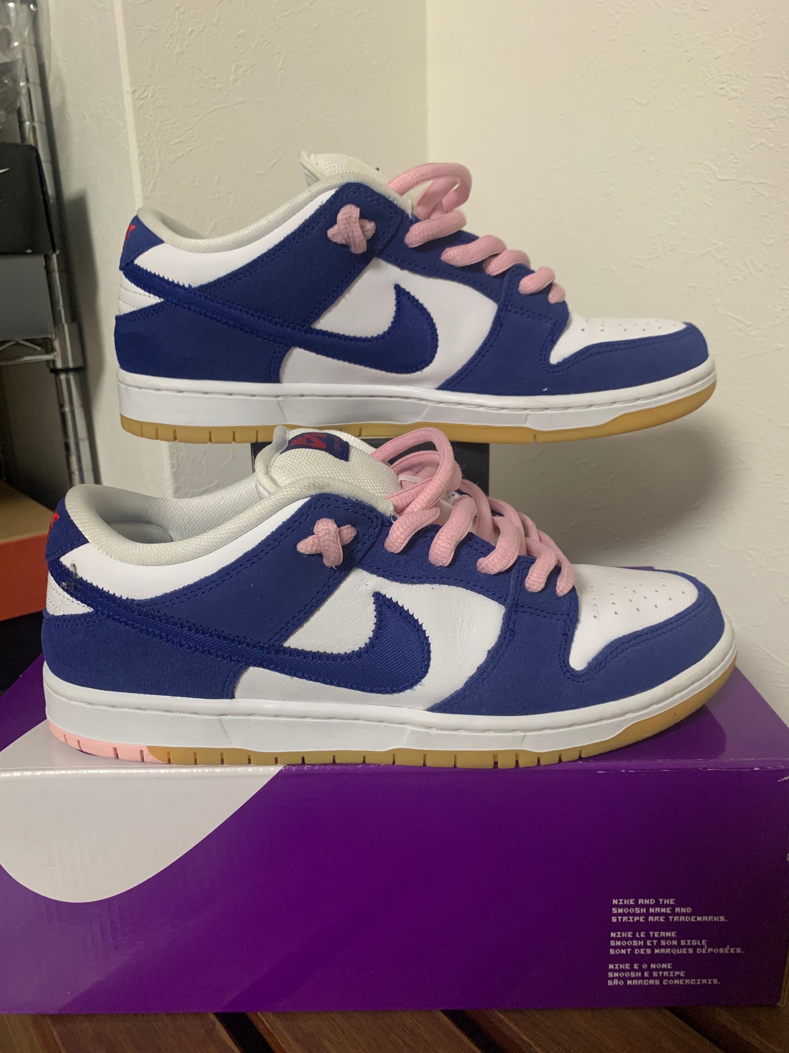 Nike SB Dunk Low "Los Angeles Dodgers/Deep Royal Blue"