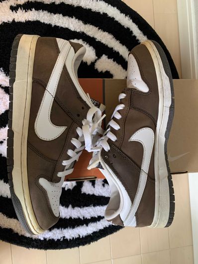 Nike Dunk Low "White/White/Baroque Brown"