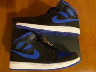 NIKE AIR JORDAN 1 MID "BLACK/BLUE"