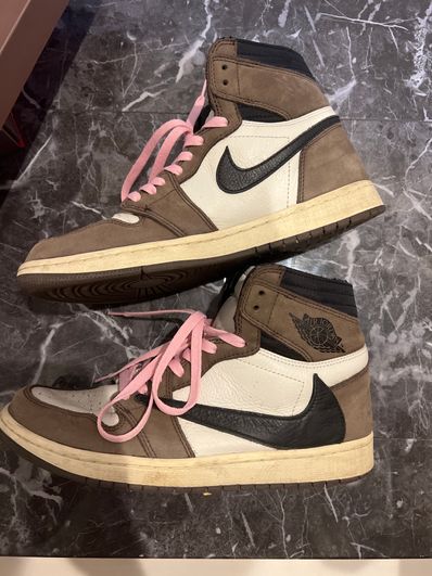 Travis Scott × Nike Air Jordan 1 Retro High OG TS SP "Sail/Dark Mocha"