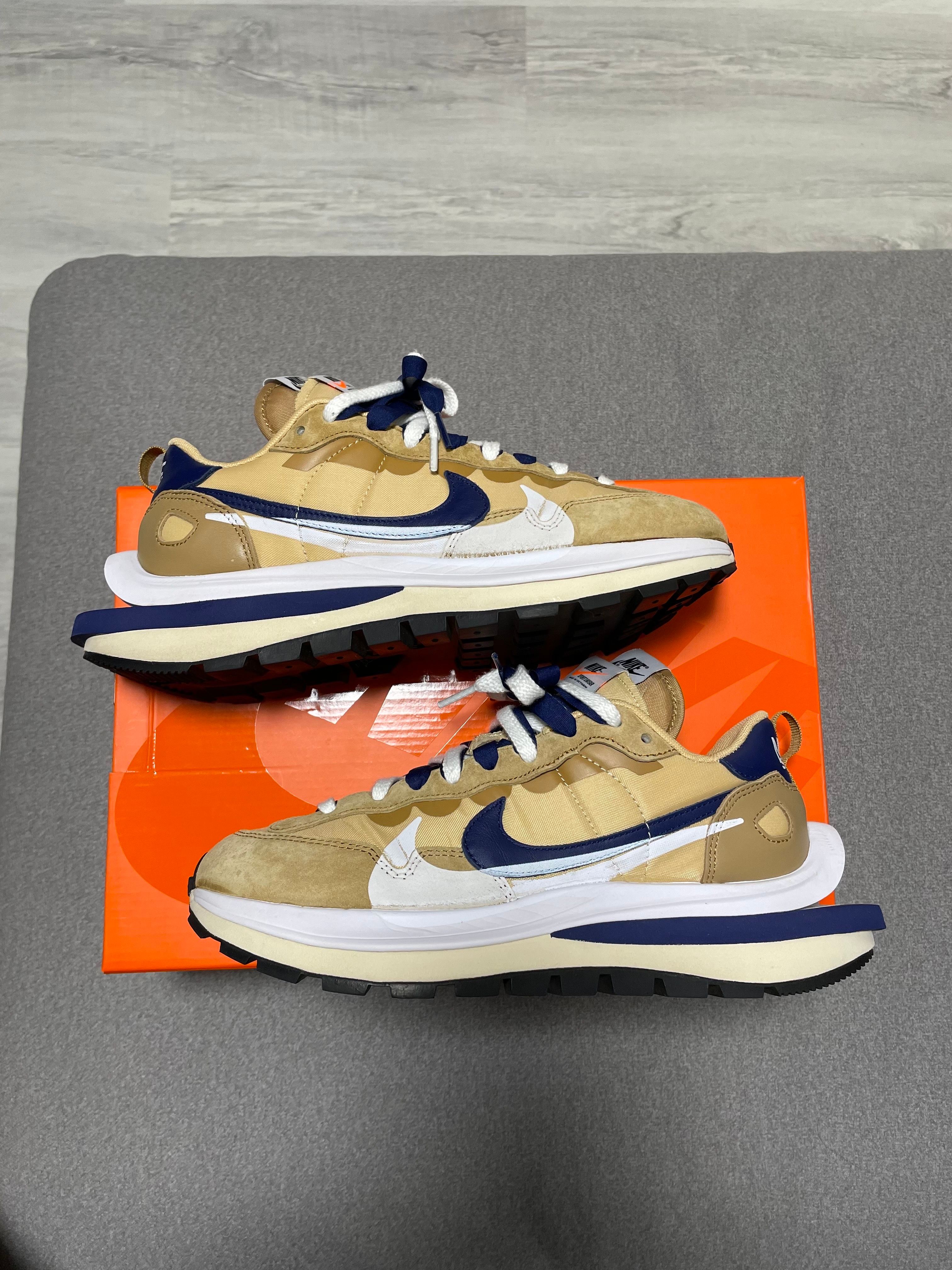 Sacai × Nike Vapor Waffle "Sesame And Blue Void"