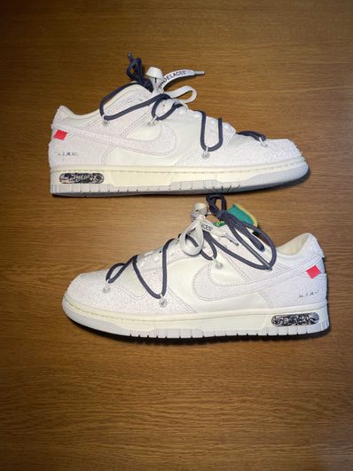 Off-White × Nike Dunk Low "Sail/Neutral Grey/Gridiron"