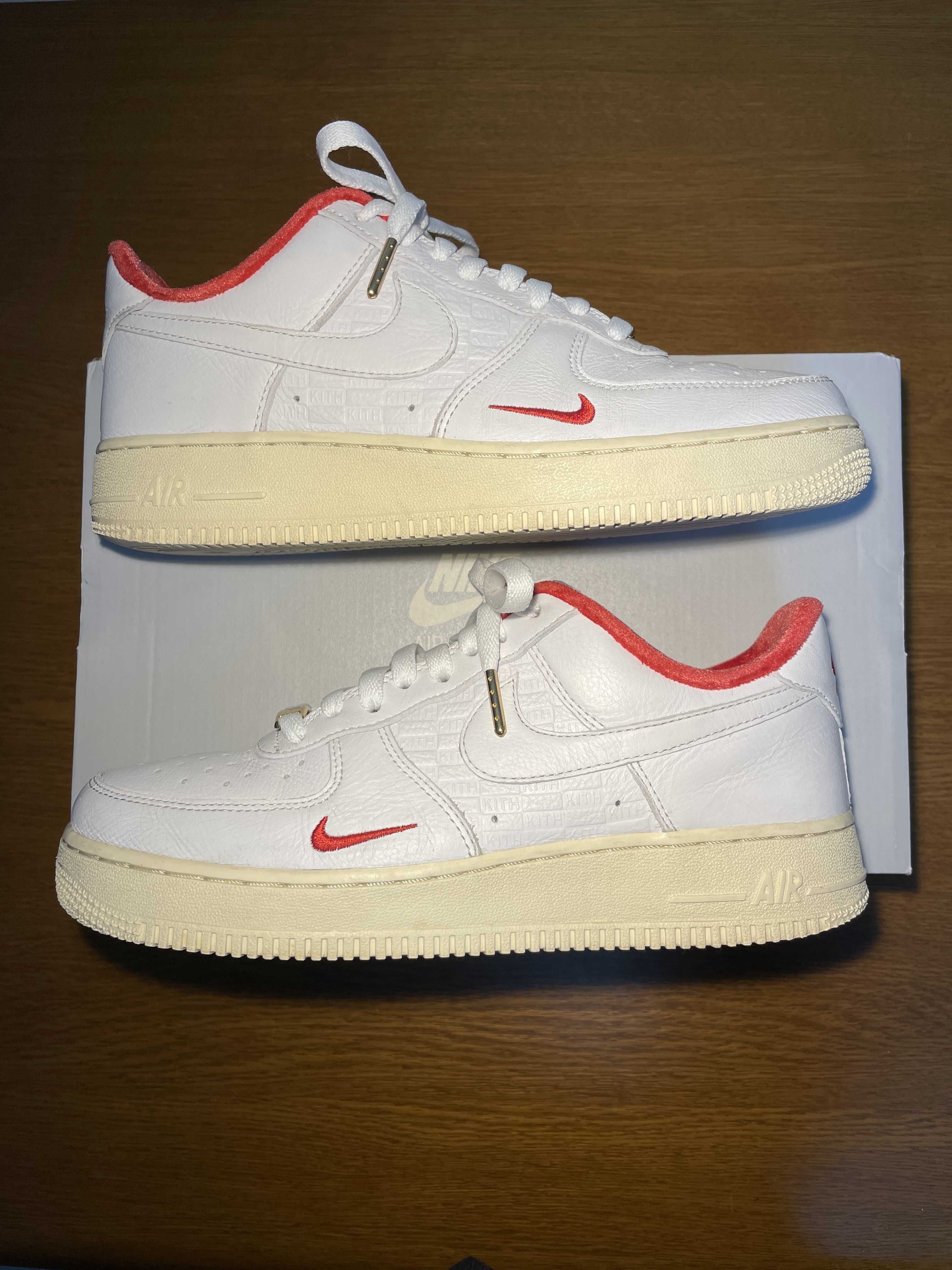 KITH × Nike Air Force 1 Low "White/Red"