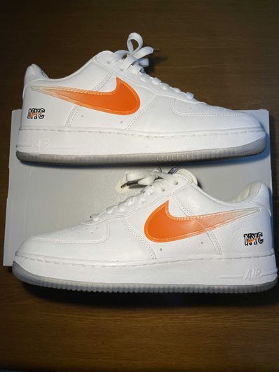 KITH × Nike Air Force 1 Low "White/Rush Blue/White/Brilliant Orange"