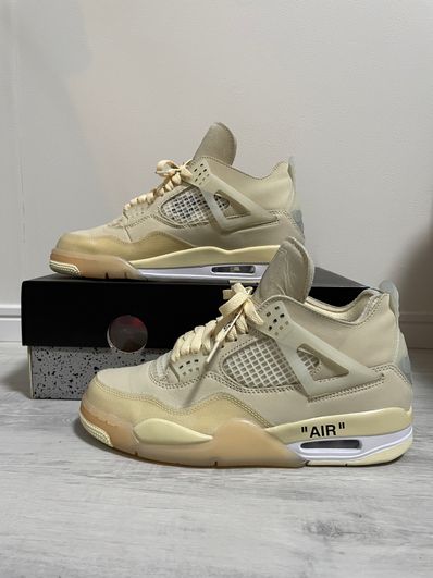 Off-White × Nike Women's Air Jordan 4 SP "Sail"