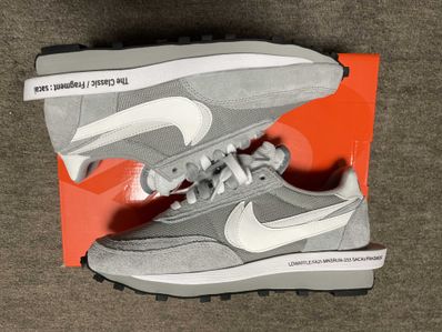 fragment design × sacai × Nike LD Waffle "Light Smoke Grey"