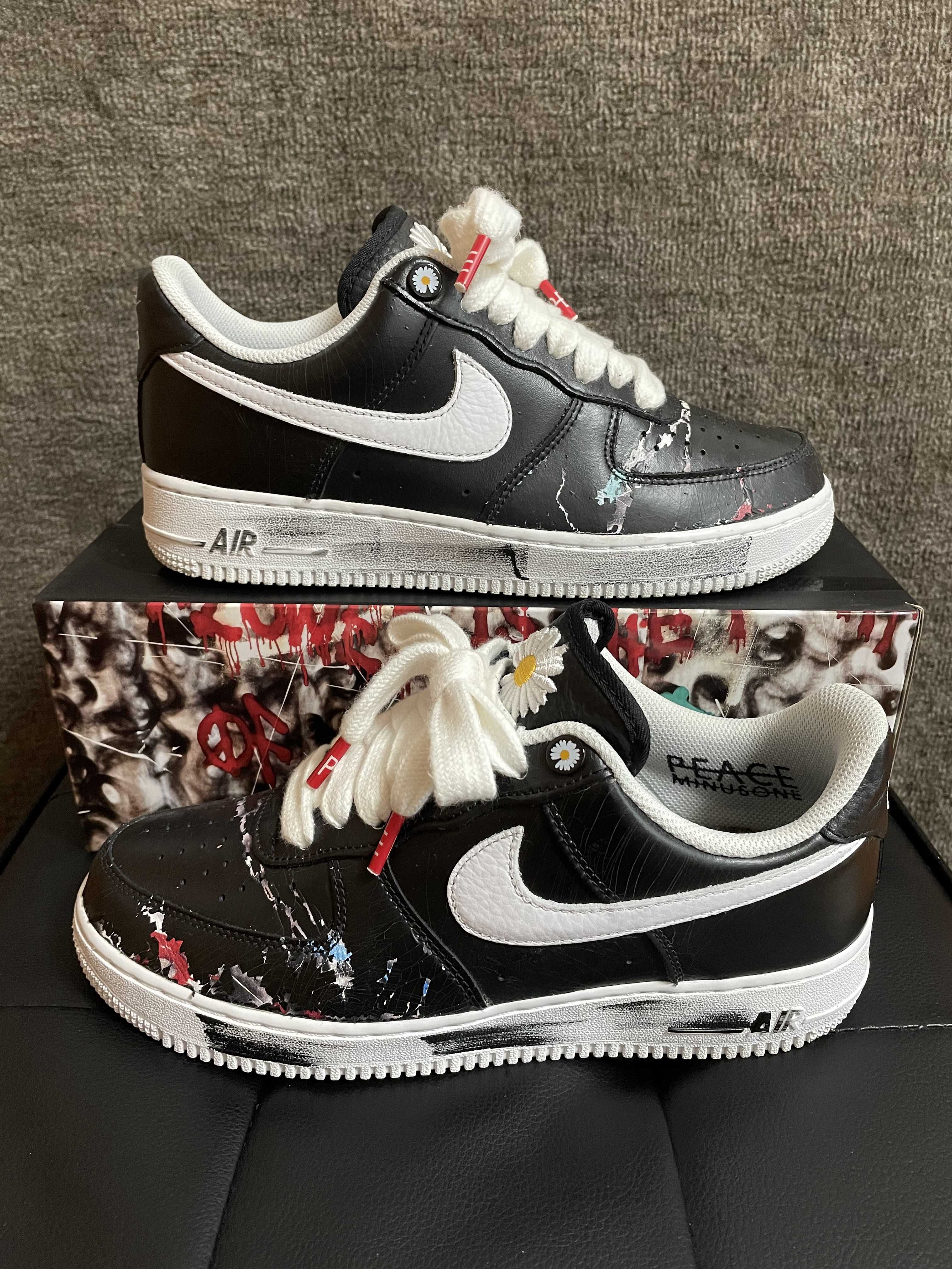 PEACEMINUSONE × Nike Air Force 1 Low Para Noise "Black" / G-DRAGON