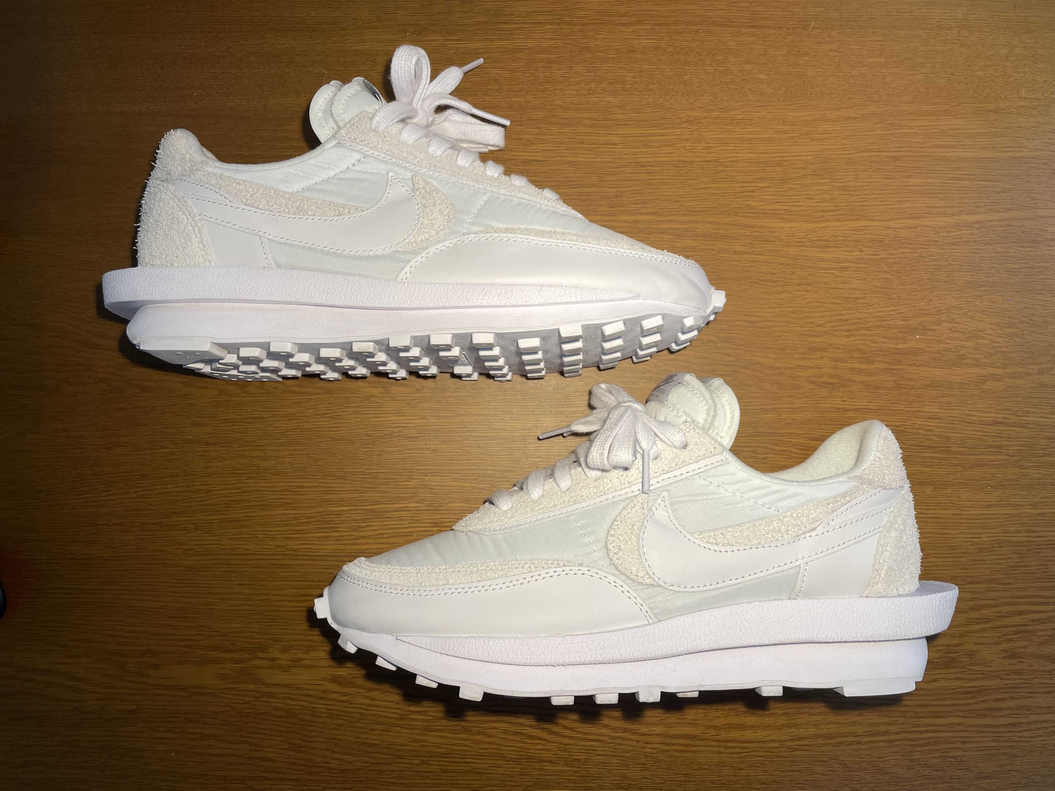 sacai × Nike LDV Waffle "Triple White"