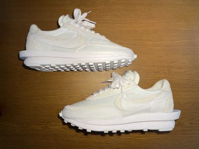 sacai × Nike LDV Waffle "Triple White"