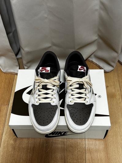 Travis Scott × Nike Air Jordan 1 Low OG SP "Reverse Mocha/Sail and Ridgerock"