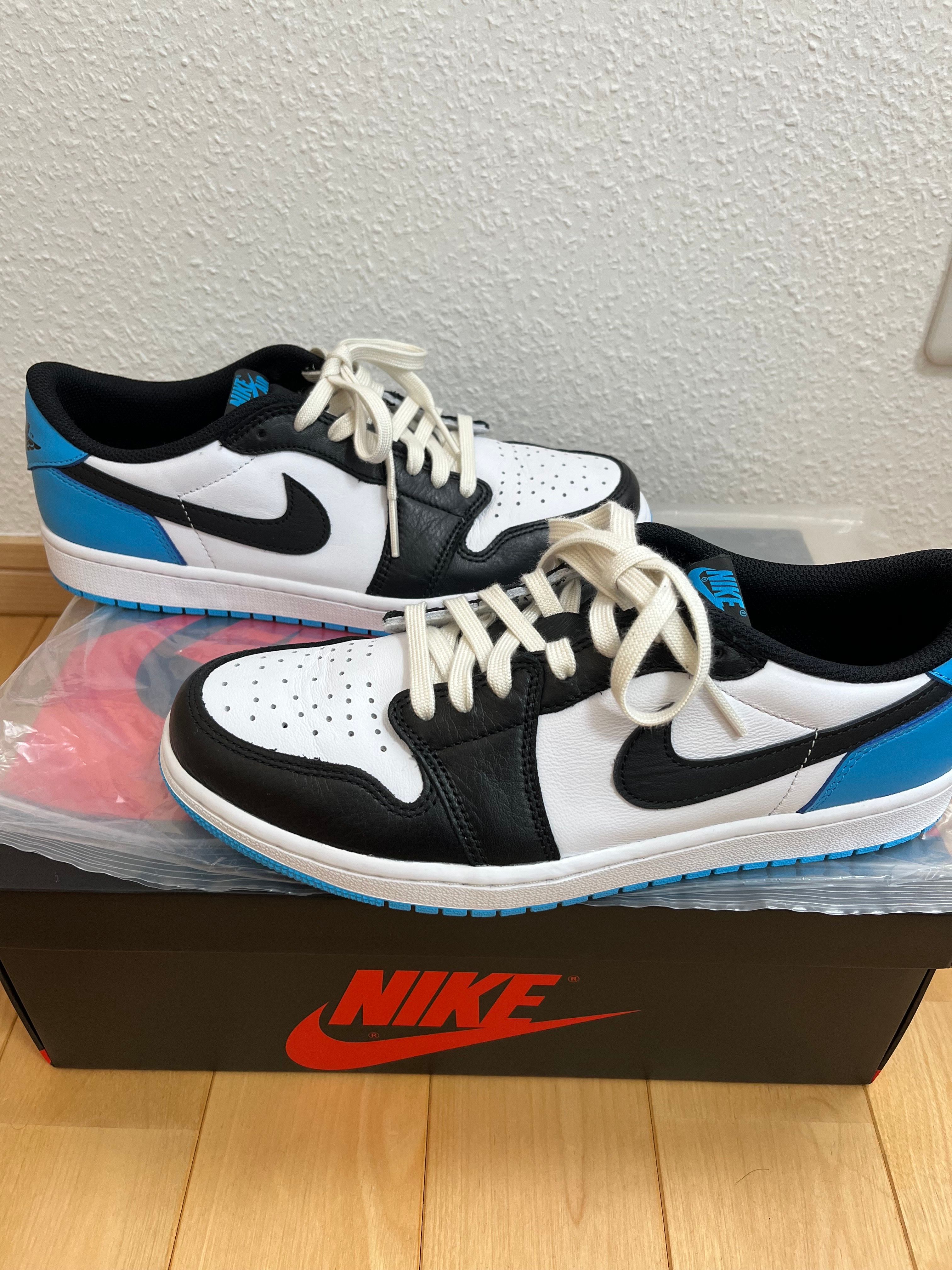 Nike Air Jordan 1 Low OG "Black and Dark Powder Blue/UNC"