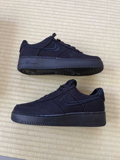 Stussy × Nike Air Force 1 Low "Triple Black"