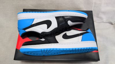 Nike Air Jordan 1 Low OG "Black and Dark Powder Blue/UNC"
