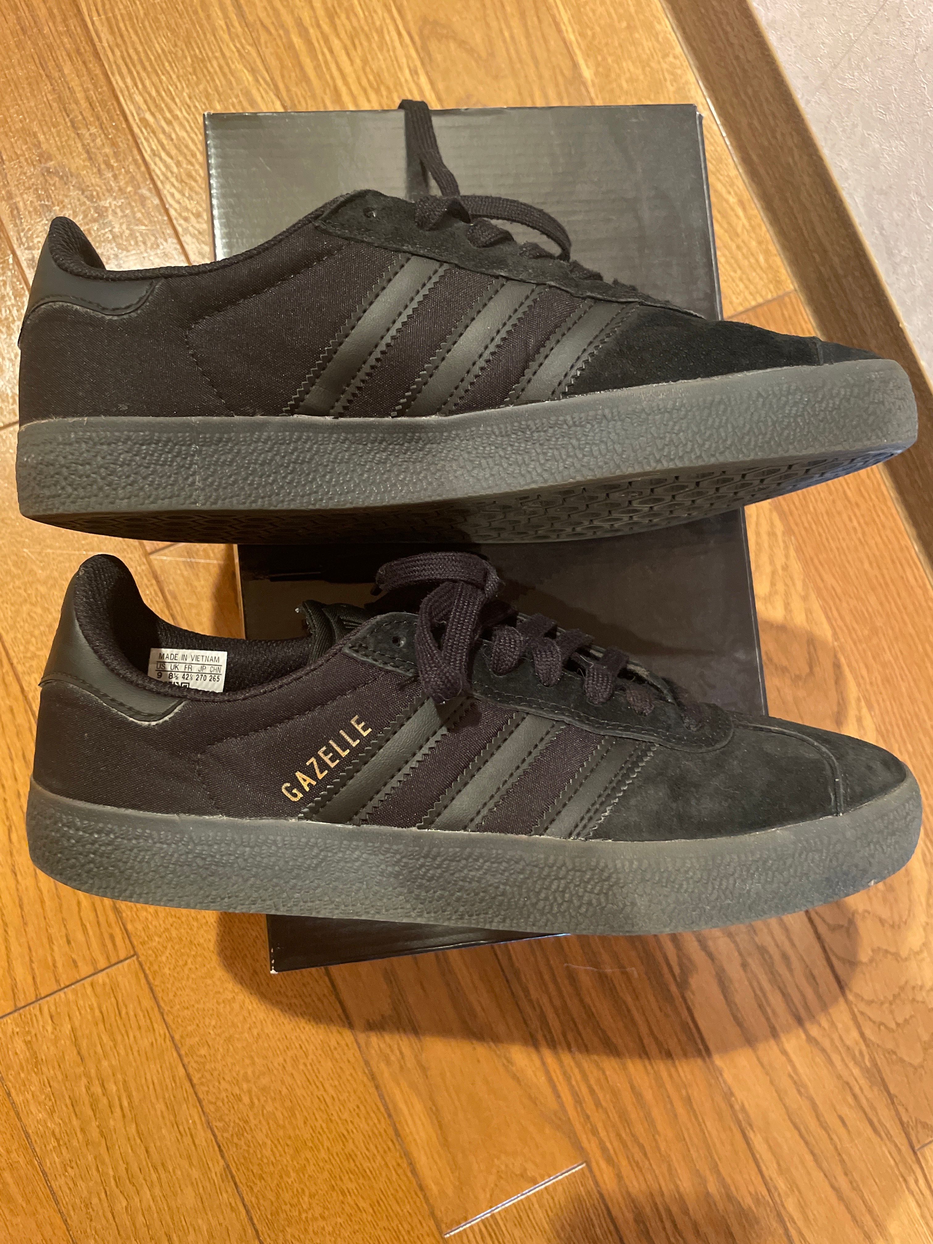 adidas Gazelle ADV "Black Gold Metallic"