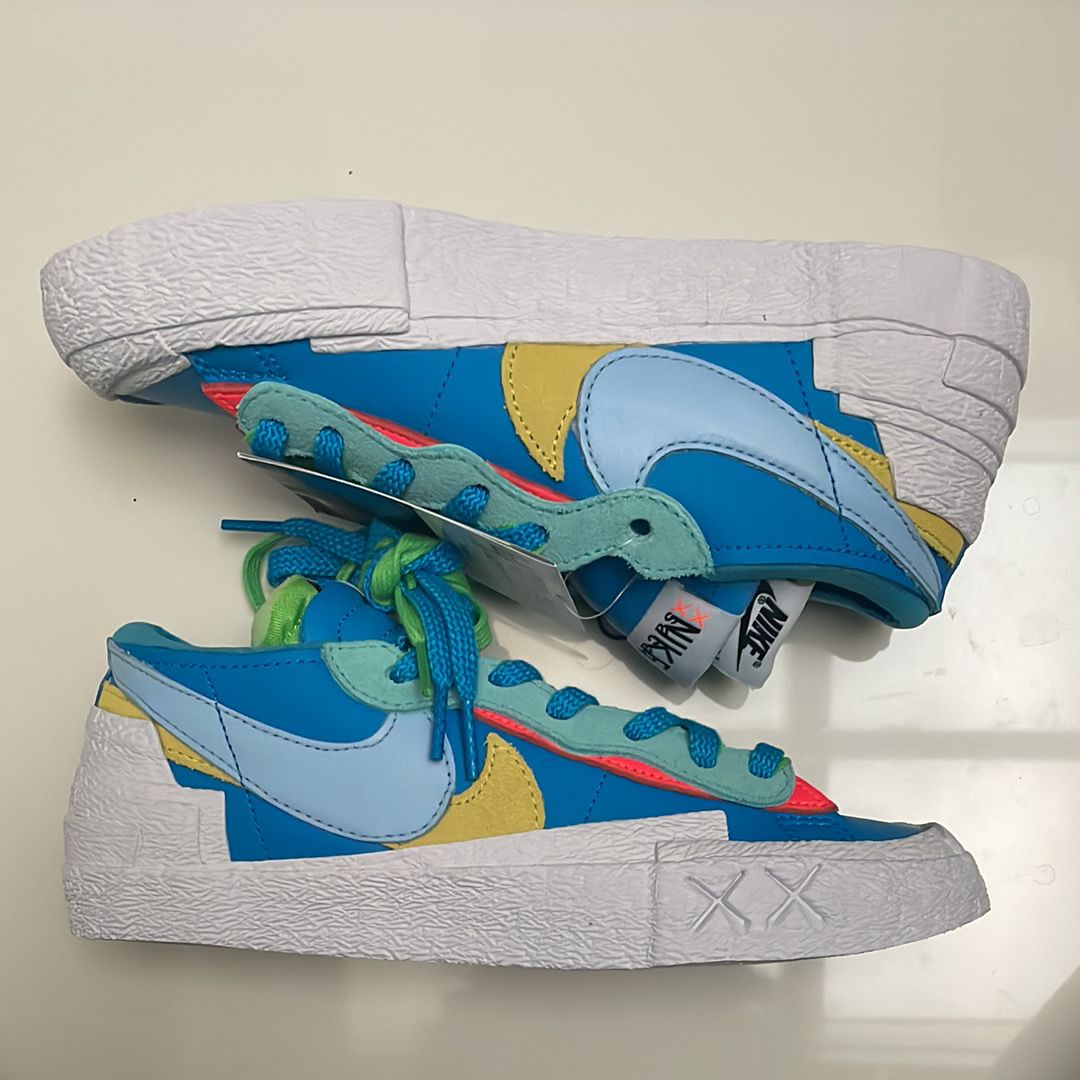 KAWS × sacai × Nike Blazer Low "Neptune Blue"