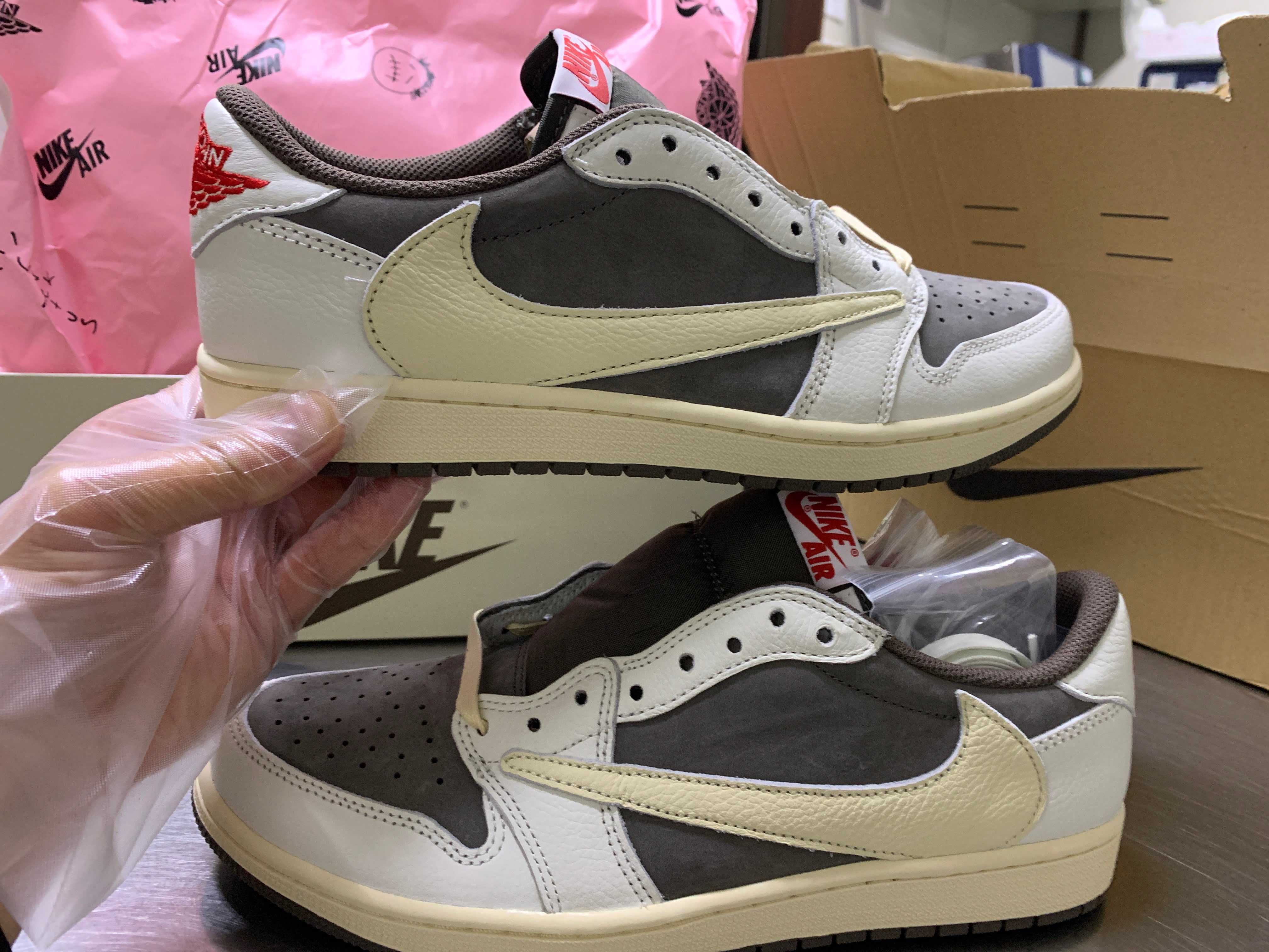 Travis Scott × Nike Air Jordan 1 Low OG SP "Reverse Mocha/Sail and Ridgerock"
