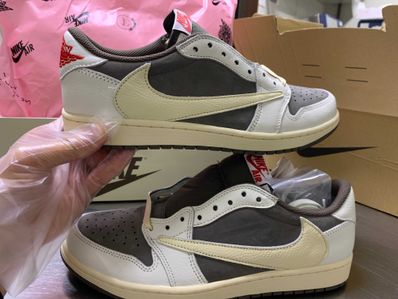 Travis Scott × Nike Air Jordan 1 Low OG SP "Reverse Mocha/Sail and Ridgerock"