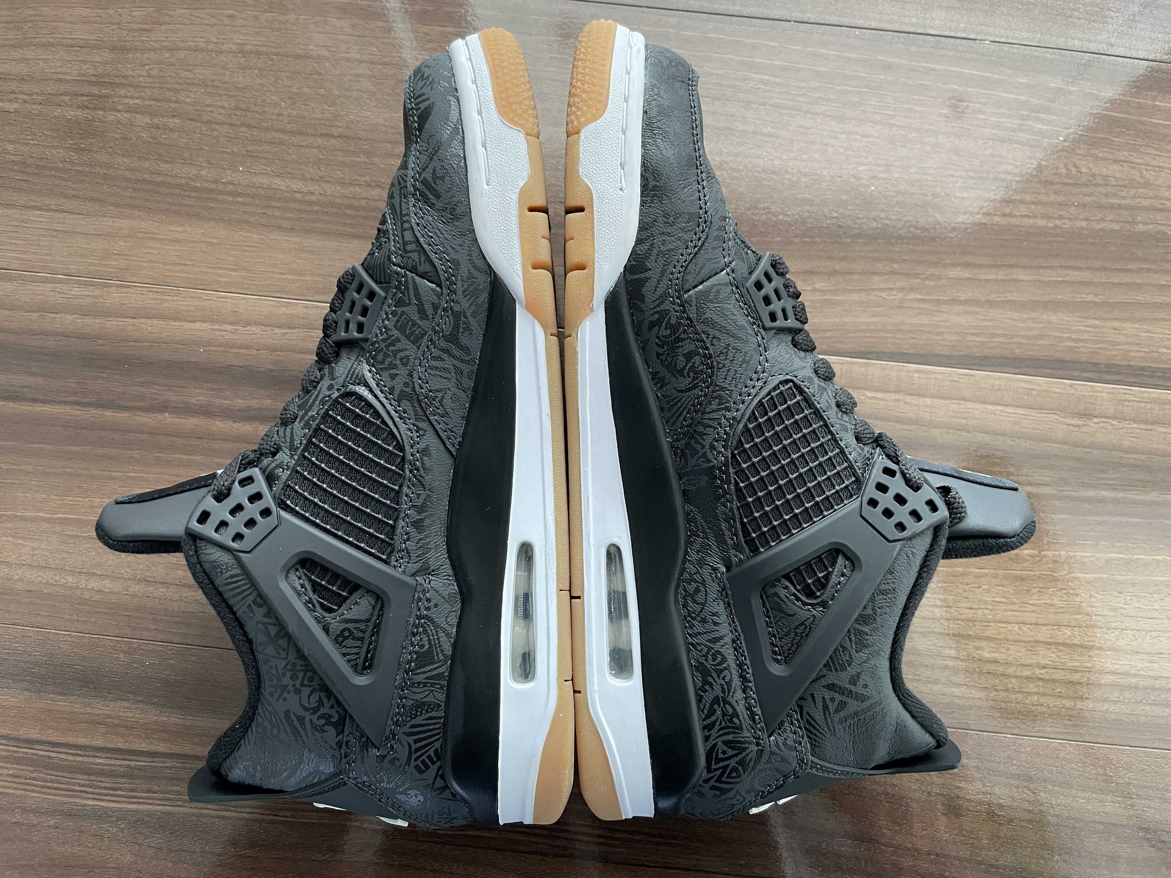 Nike Air Jordan 4 Retro "Laser Black/Gum"