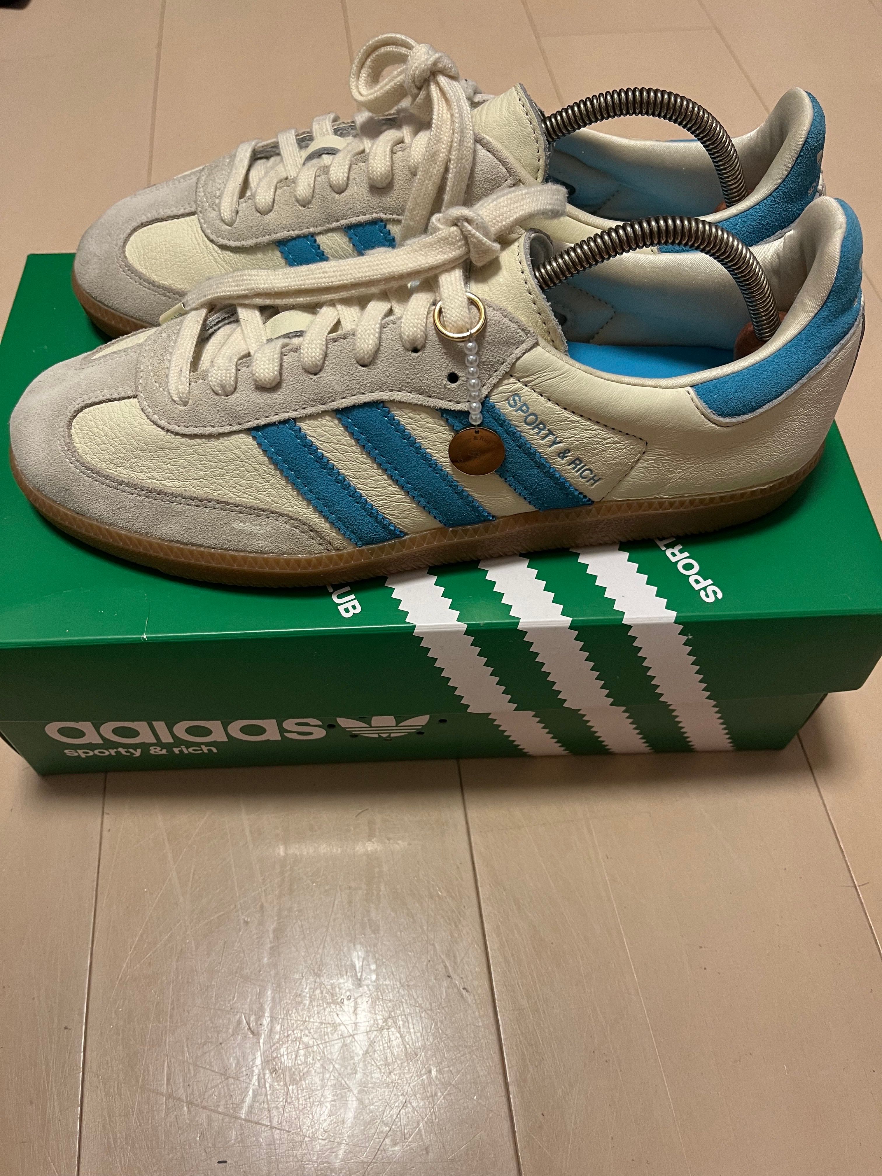 Sporty & Rich × adidas Samba OG "Cream White"