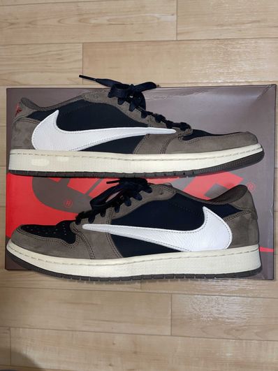 Travis Scott × Nike Air Jordan 1 Low OG SP-T "Black/Dark Mocha"