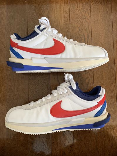 sacai × Nike Zoom Cortez "White and University Red"
