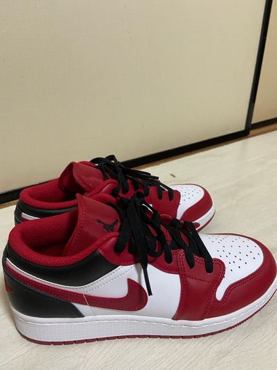 Nike GS Air Jordan 1 Low "White/Gym Red/Black"