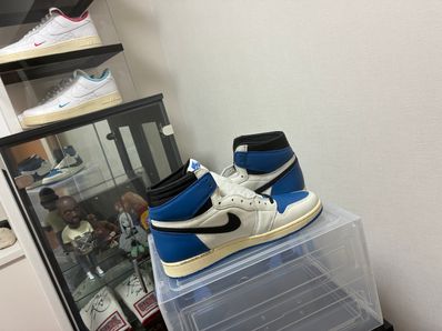 Travis Scott × fragment design × Nike Air Jordan 1 Retro High OG SP "Military Blue"