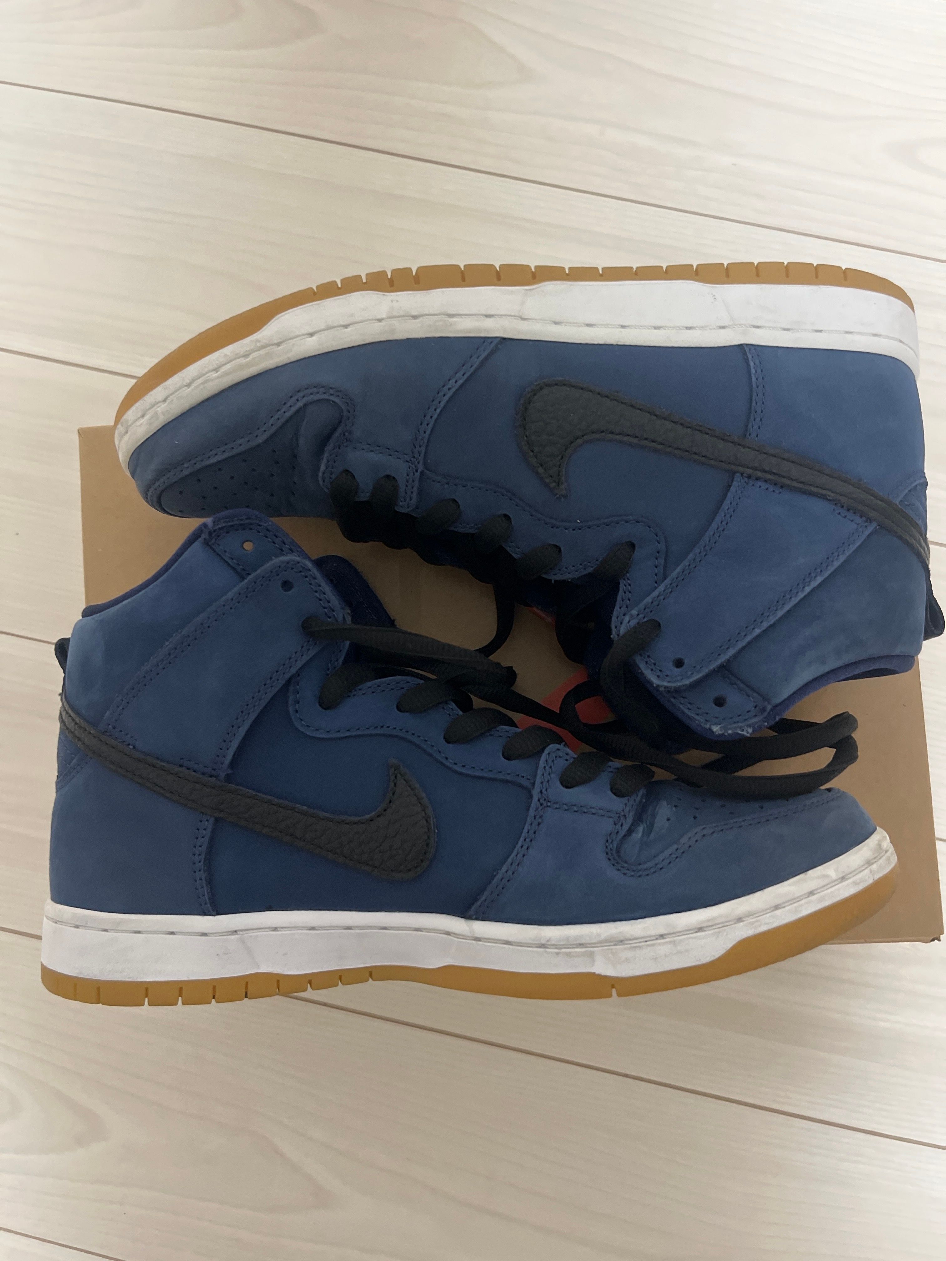 Nike SB Dunk High Orange Label "Obsidian/Black Light Gum Brown"