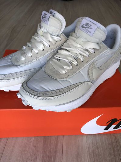 sacai × Nike LDV Waffle "Triple White"