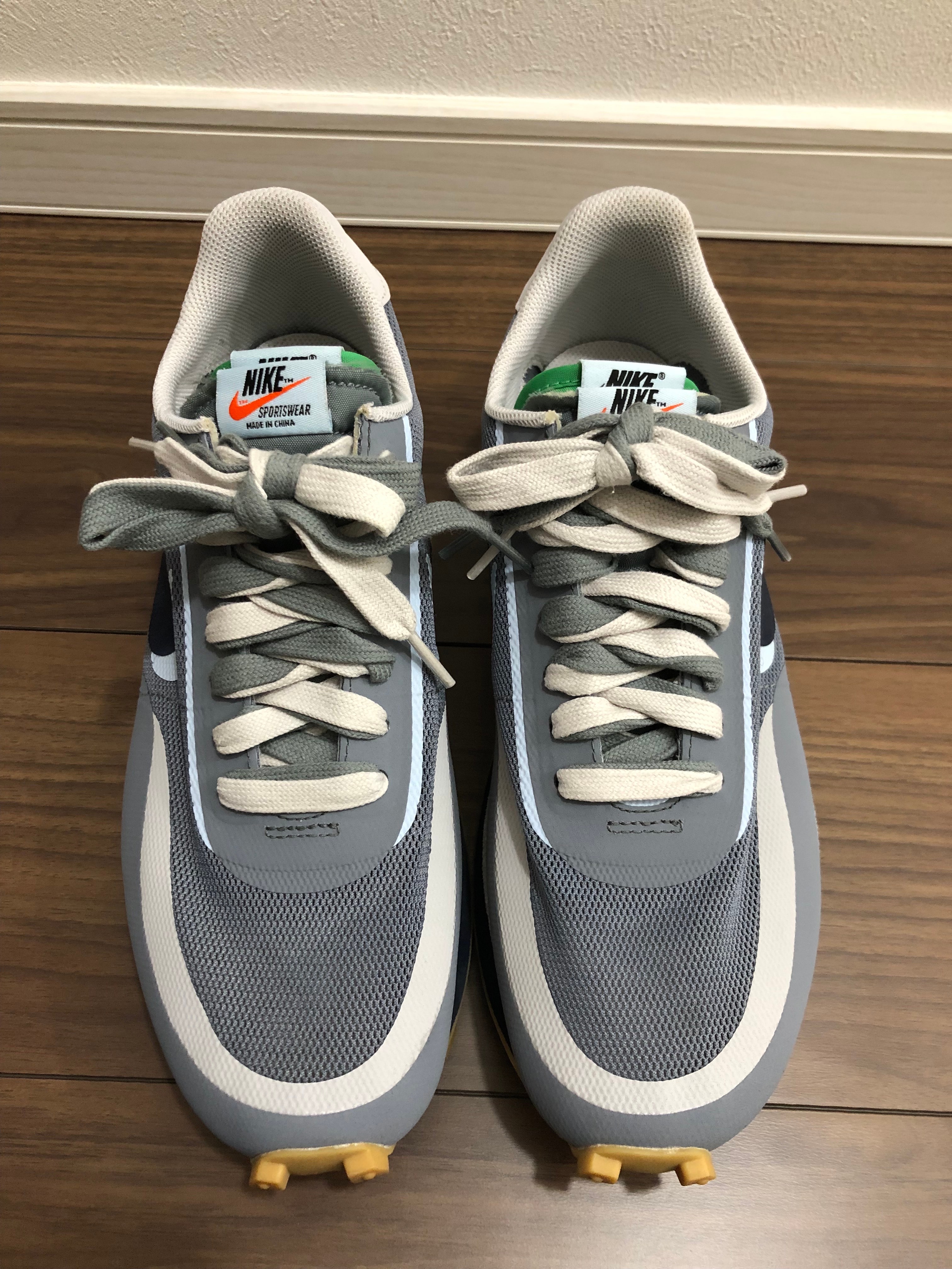 CLOT × Sacai × Nike LD Waffle "Grey Obsidian/Cool Grey"