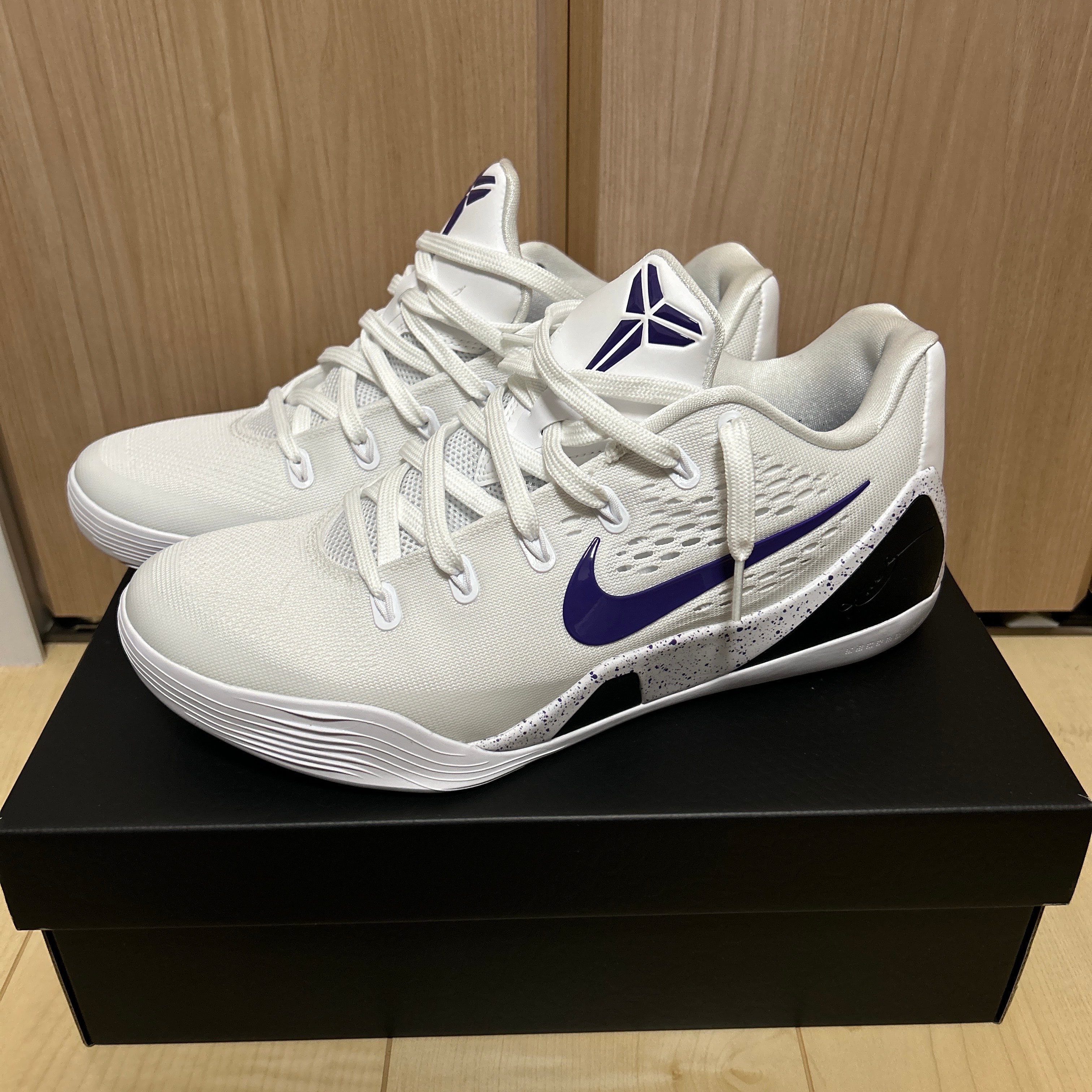 Nike Kobe 9 Elite Low EM Protro "White/White/Court Purple"
