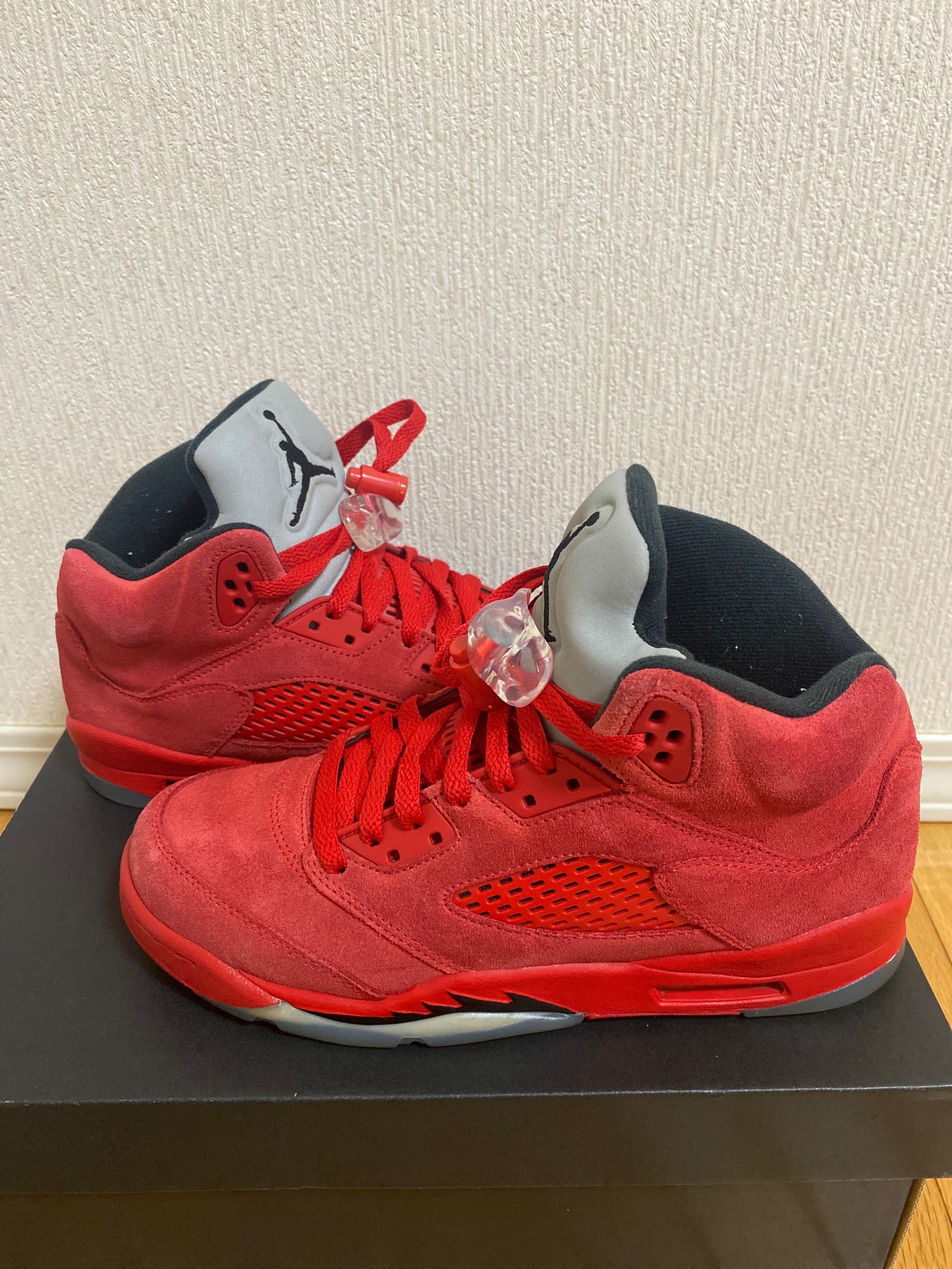 NIKE GS AIR JORDAN 5 RETRO "RED SUEDE"